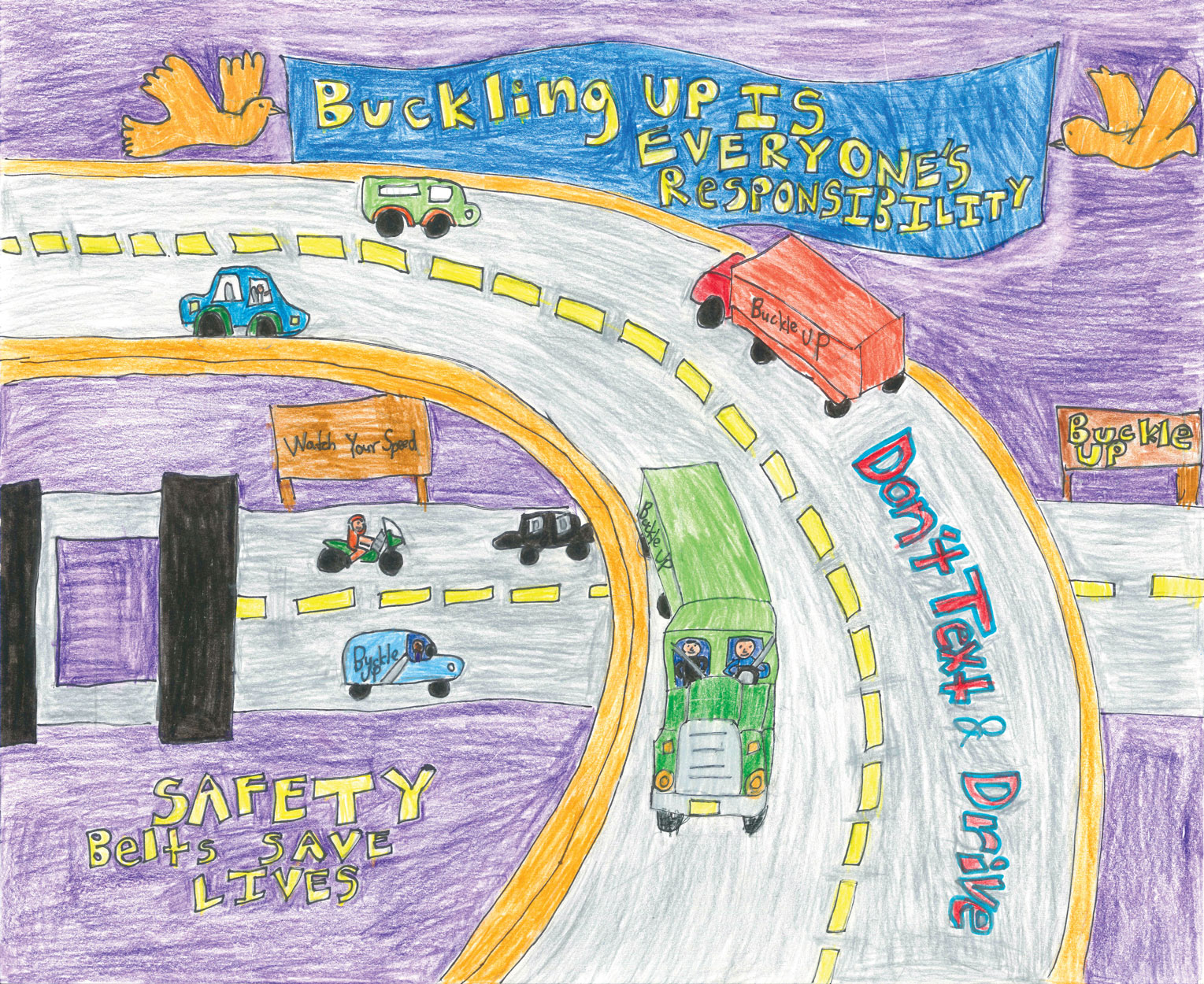 2019 Road Safety Art Contest Winners FMCSA
